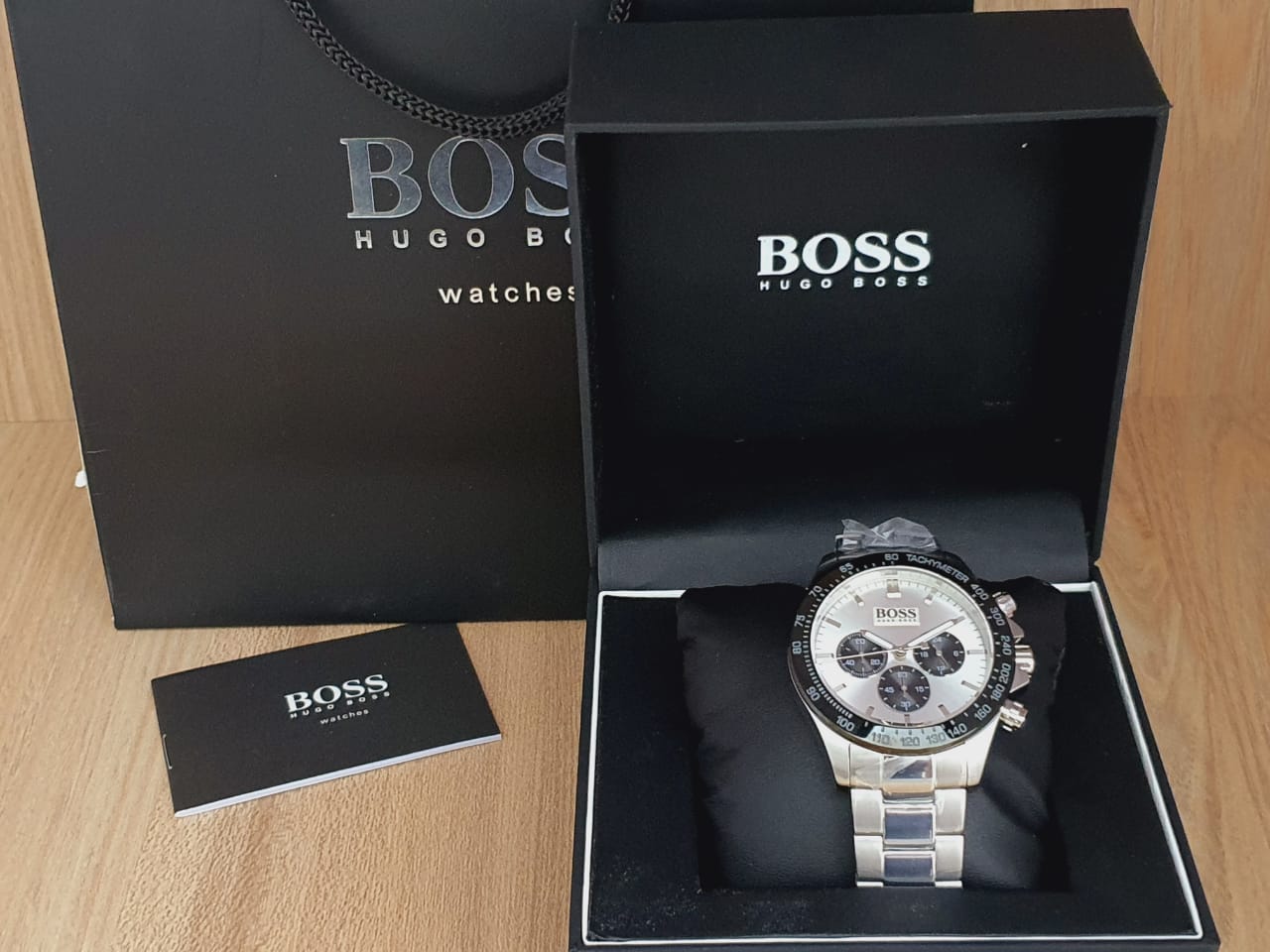 Hugo Boss Ikon White Dial Silver Steel Strap Watch for Men - 1512964