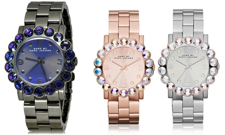 Marc Jacobs Amy Rose Gold Dial Rose Gold Steel Strap Watch for Women - MBM3223