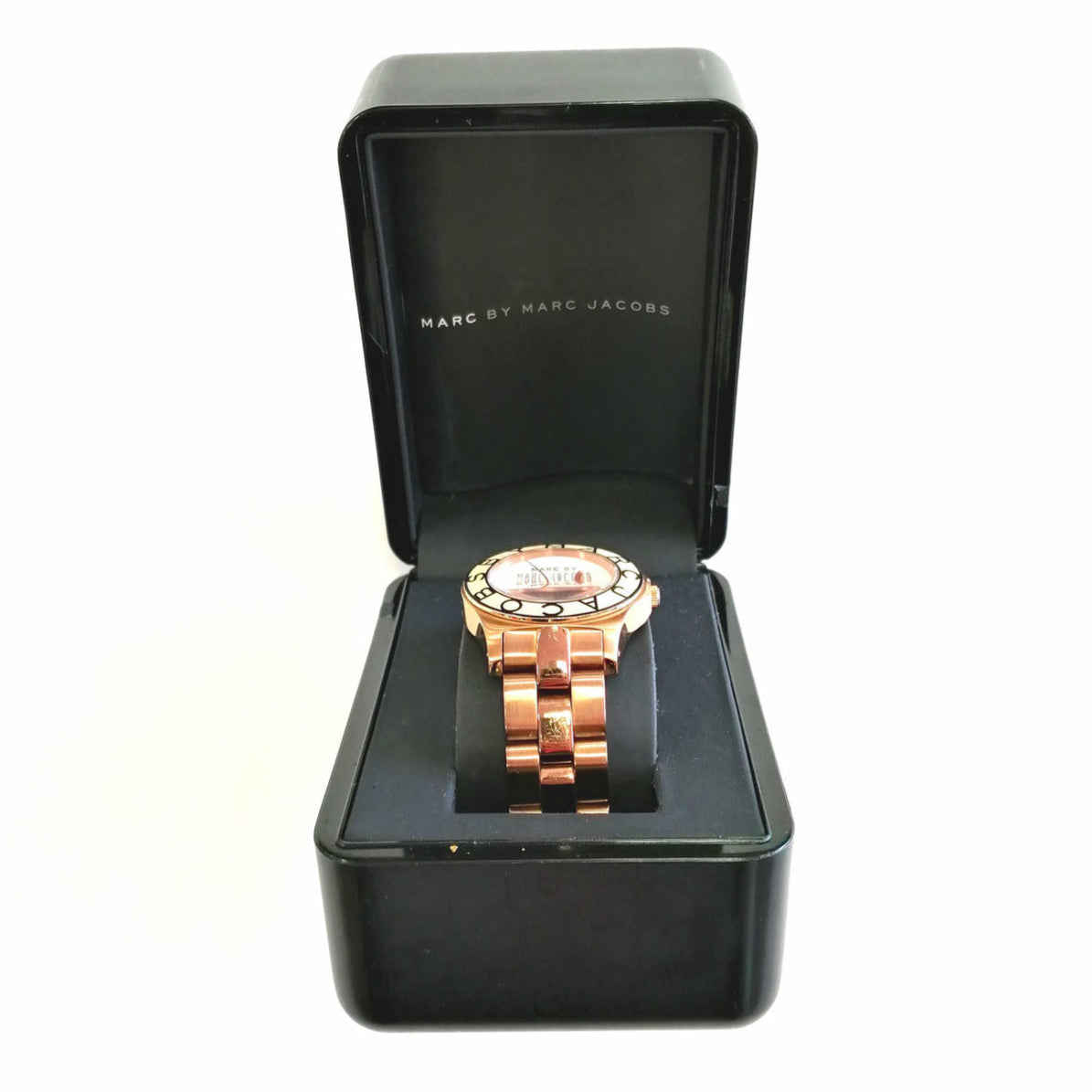 Marc Jacobs Blade White Dial Gold Steel Strap Watch for Women - MBM3075