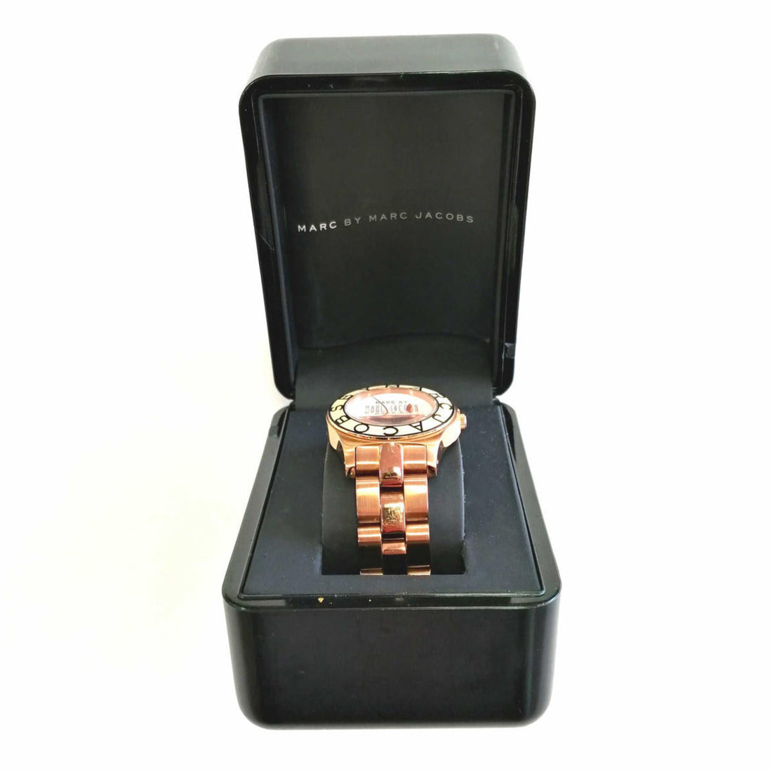 Marc Jacobs Blade White Dial Gold Steel Strap Watch for Women - MBM3075