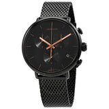 Calvin Klein High Noon Black Dial Black Mesh Bracelet Watch for Women - K8M27421