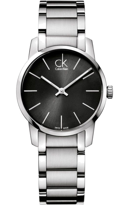 Calvin Klein City Grey Dial Silver Steel Strap Watch for Women - K2G23161