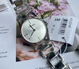 Calvin Klein Dainty Silver Dial Silver Steel Strap Watch for Women - K7L23146