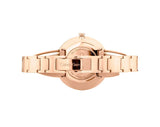 Calvin Klein Drift White Dial Rose Gold Steel Strap Watch for Women - K6S2N616