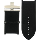 Calvin Klein Glam Transparent Dial Black Leather Strap Watch for Women - K9423107