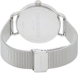 Calvin Klein City Chronograph White Dial Silver Mesh Bracelet Watch for Men - K2G27126