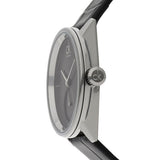 Calvin Klein Accent Black Dial Black Leather Strap Watch for Women - K2Y231C3