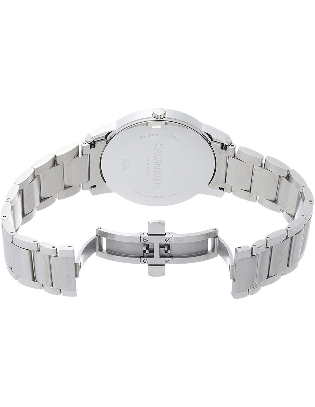 Calvin Klein City Silver Dial Silver Steel Strap Watch for Men - K2G21126