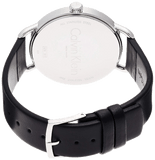 Calvin Klein City Black Dial Black Leather Strap Watch For Women - K2G23107
