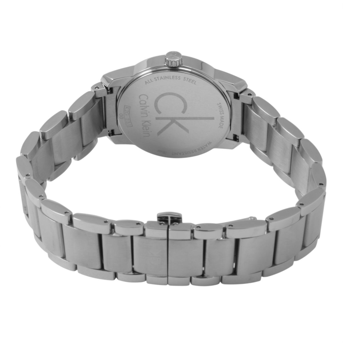 Calvin Klein City Silver Dial Silver Steel Strap Watch for Women - K2G23126