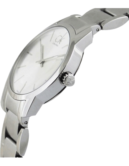 Calvin Klein City Silver Dial Silver Steel Strap Watch for Women - K2G23126
