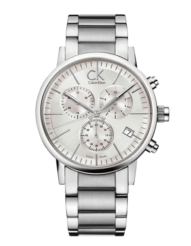 Calvin Klein City White Dial Silver Steel Strap Watch for Men - K2G27146