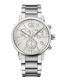 Calvin Klein City White Dial Silver Steel Strap Watch for Men - K2G27146