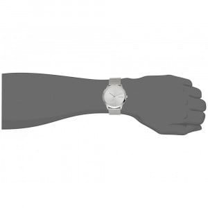 Calvin Klein Minimal Silver Dial Silver Mesh Bracelet Watch for Men - K3M2112Z