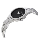 Calvin Klein Snake Black Dial Silver Steel Strap Watch For Women - K6E23141