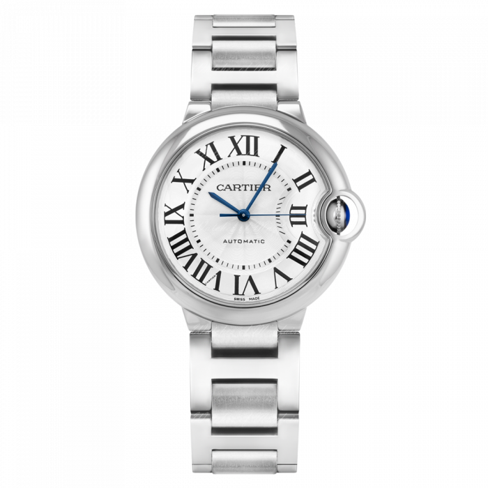 Cartier Ballon Bleu De Cartier Silver Dial Silver Steel Strap Watch for Women - WSBB0044