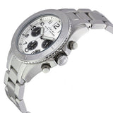 Marc Jacobs Marc Chronograph Silver Dial Silver Steel Strap Watch for Men - MBM3155