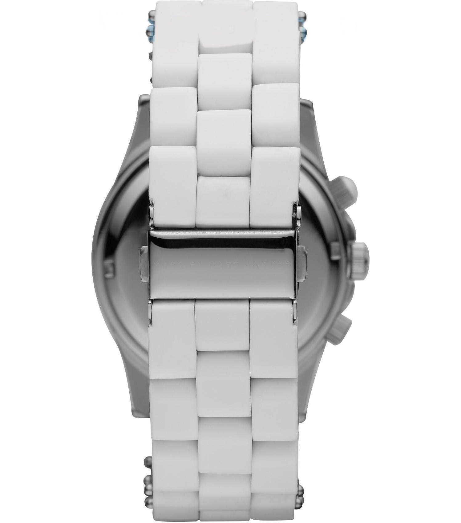 Marc Jacobs Pelly White Dial White Silicone Strap Watch for Women - MBM2565
