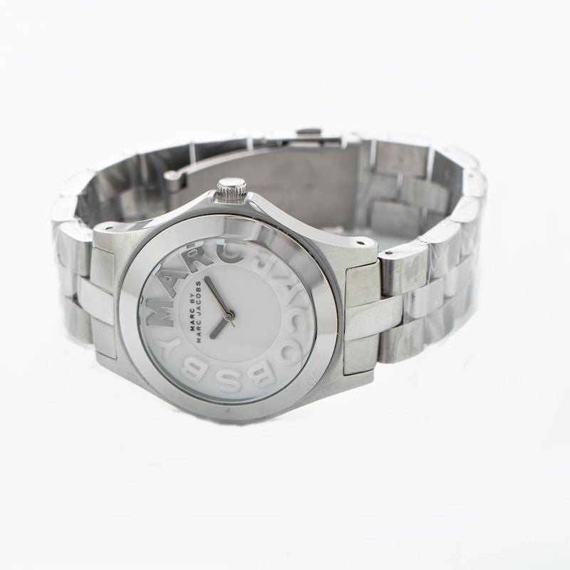 Marc Jacobs Rivera Silver Dial Silver Steel Strap Watch for Women - MBM3133