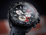 Tag Heuer Formula 1 Indy 500 Limited Edition Chronograph Black Dial Black Rubber Strap Watch for Men - CAZ101AD.FT8024