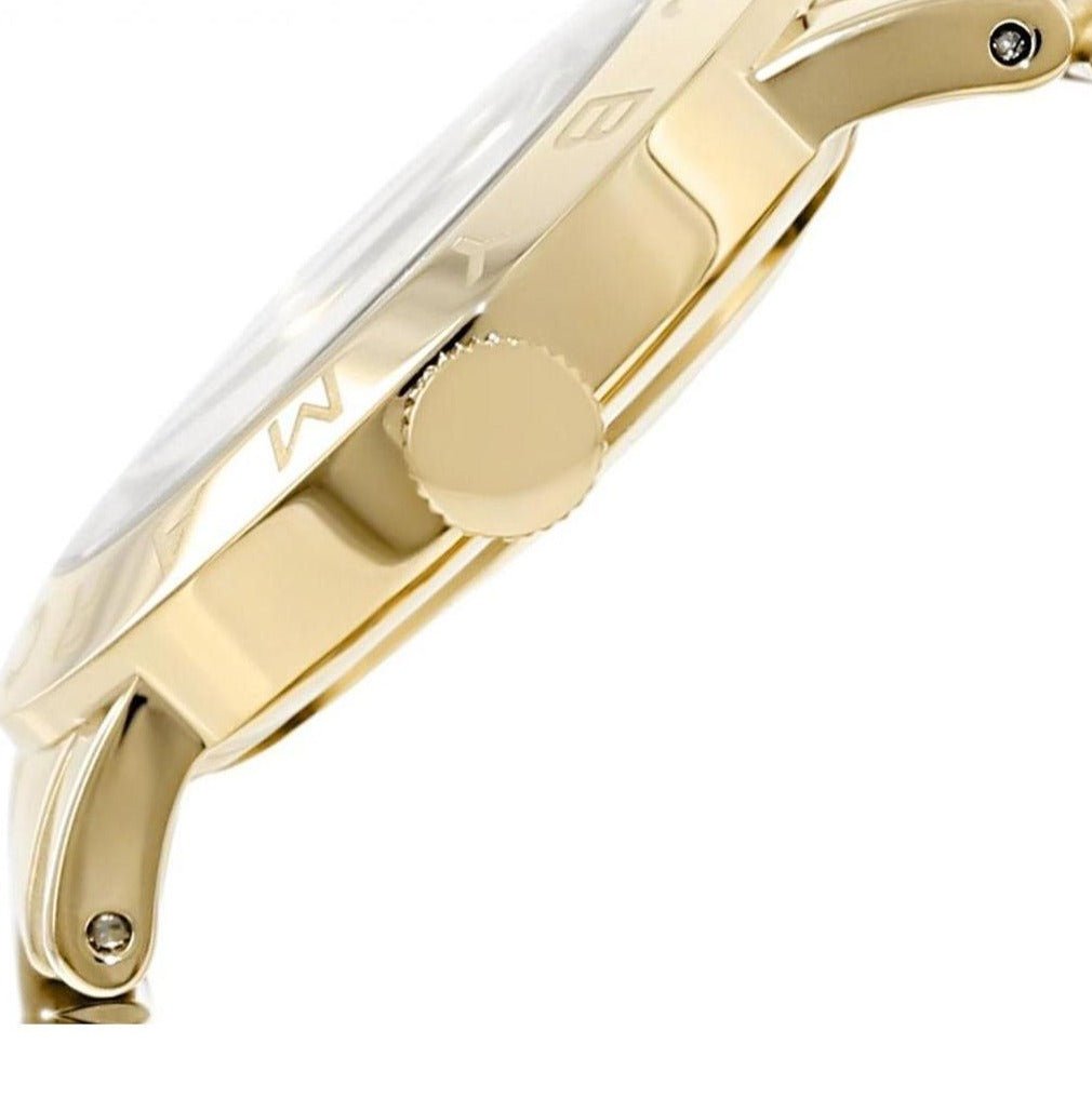Marc Jacobs Amy Green Dial Gold Steel Strap Watch for Women - MBM8624