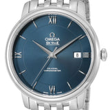 Omega De Ville Prestige Co-Axial Orbis Blue Dial Silver Steel Strap Watch for Men - 424.10.40.20.03.001