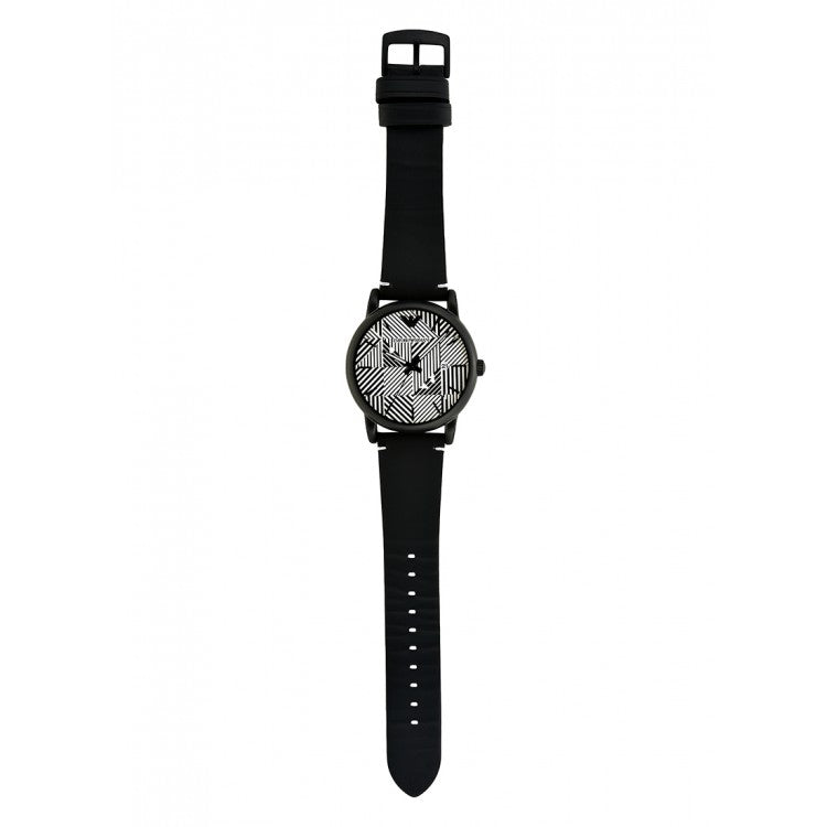 Emporio Armani Luigi Quartz White Dial Black Rubber Strap Watch For Men - AR11136