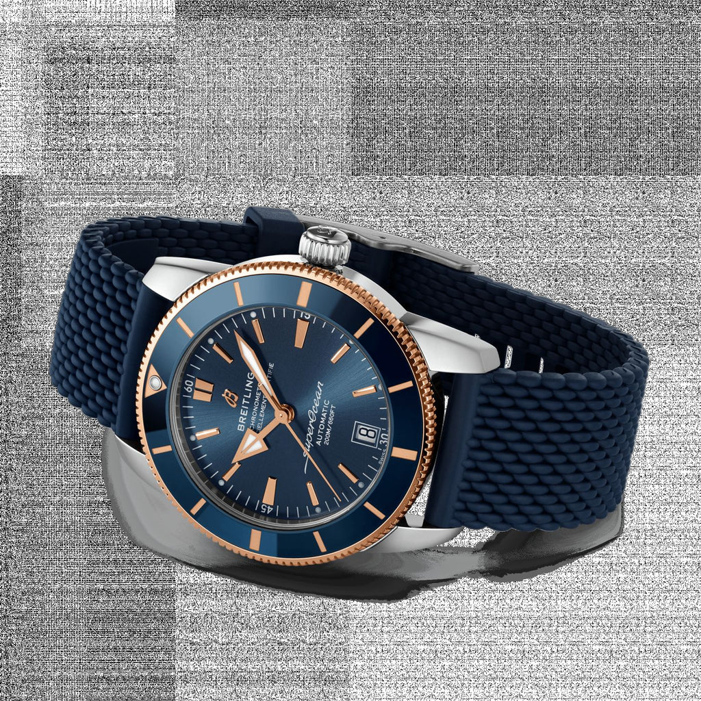 Breitling Superocean Heritage B20 Automatic 42 Blue Dial Blue Mesh Bracelet Watch for Men - UB2010161C1S1