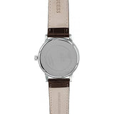 Guess Delancy Quartz White Dial Brown Leather Strap Watch For Men - W0870G1