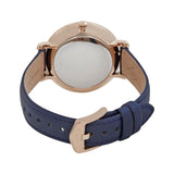 Fossil Jacqueline White Dial Blue Leather Strap Watch for Women - ES4291