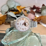 Fossil Jacqueline Multifunction Moonphase White Dial Silver Steel Strap Watch for Women - ES5164