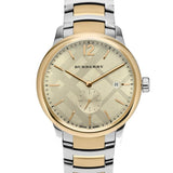 Burberry The Classic Gold Dial Two Tone Steel Strap Watch for Men - BU10011