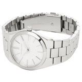 Michael Kors Channing Three Hand Silver Dial Silver Steel Strap Watch For Women - MK6626