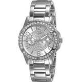 Guess Sassy Multifunction Quartz Silver Dial Silver Steel Strap Watch For Women - W0705L1