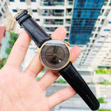 Tissot Chemin des Tourelles Powermatic 80 Brown Dial Brown Leather Strap Watch for Men - T099.407.36.448.00