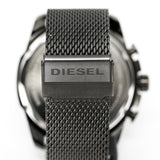Diesel Mega Chief Chronograph Black Dial Black Mesh Strap Watch For Men - DZ4527
