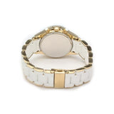 Marc Jacobs Rock Chronograph White Dial White Silicone Strap Watch for Women - MBM2546