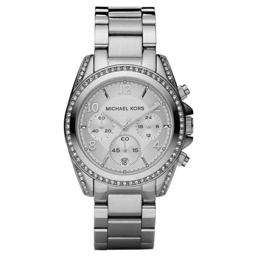 Michael Kors Blair Silver Dial Silver Steel Strap Watch for Women - MK5165