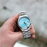 Citizen Tsuyosa Automatic Turquoise Dial Silver Steel Strap Watch For Men - NJ0151-88M