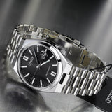 Citizen Tsuyosa Automatic Black Dial Silver Steel Strap Watch For Men - NJ0150-81E
