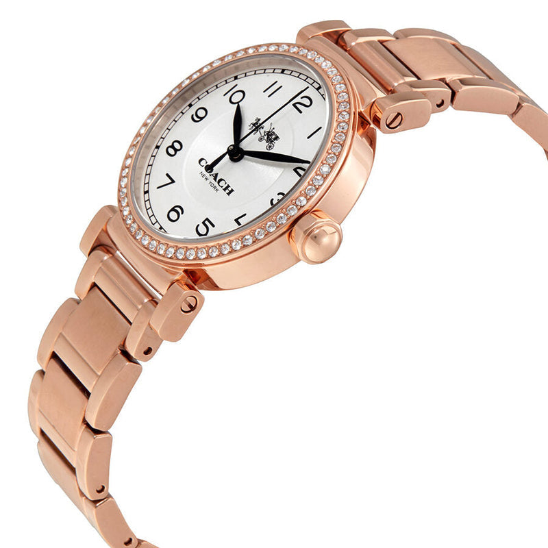 Coach Madison White Dial Rose Gold Steel Strap Watch for Women - 14502398