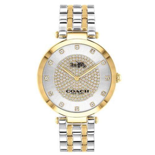 Coach Park Silver Dial Two Tone Steel Strap Watch for Women - 14503645