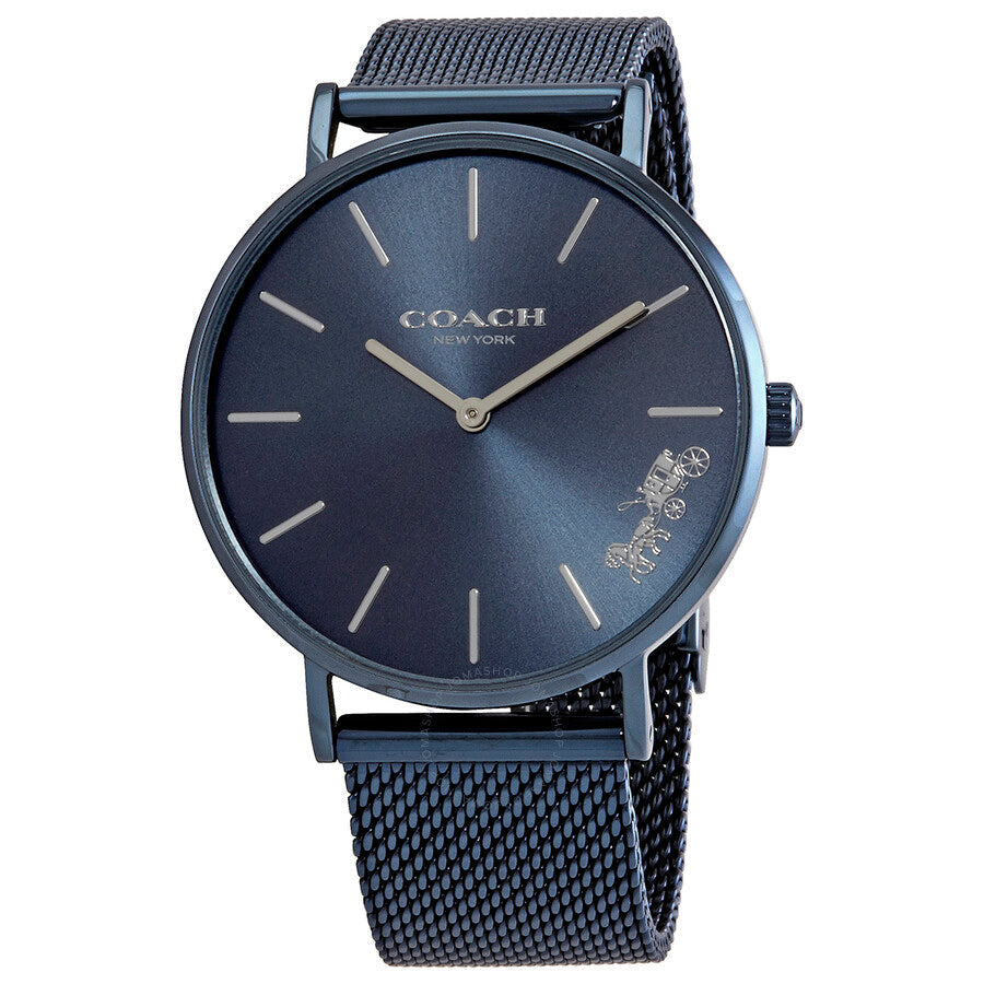 Coach Perry Blue Dial Blue Mesh Bracelet Watch for Women - 14503485