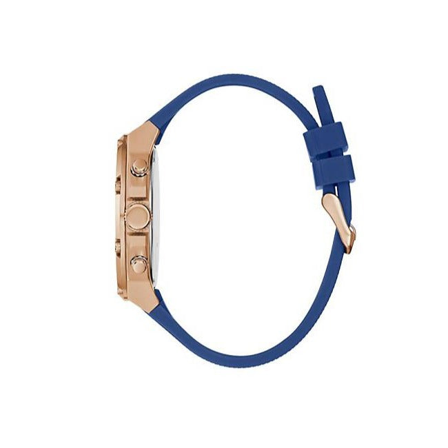 Guess Third Gear Analog Blue Dial Blue Rubber Strap Watch for Men - GW0334G3
