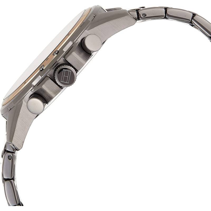 Tommy Hilfiger Mason Grey Dial Grey Steel Strap Watch for Men - 1791790