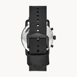 Fossil Commuter Black Dial Black Leather Strap Watch for for Men - FS5504