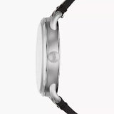 Fossil The Commuter Black Dial Black Leather Strap Watch for Men - FS5406