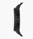 Fossil Bowman Chronograph Black Dial Black Steel Strap Watch for Men - FS5603