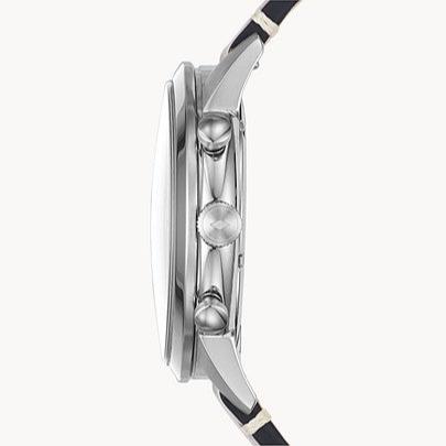 Fossil Townsman Chronograph Blue Dial Brown Leather Strap Watch for Men - FS5279