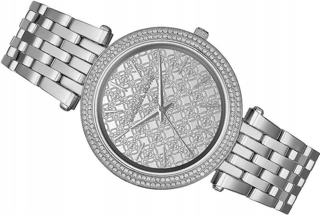 Michael Kors Darci Silver Dial Silver Steel Strap Watch for Women - MK3404